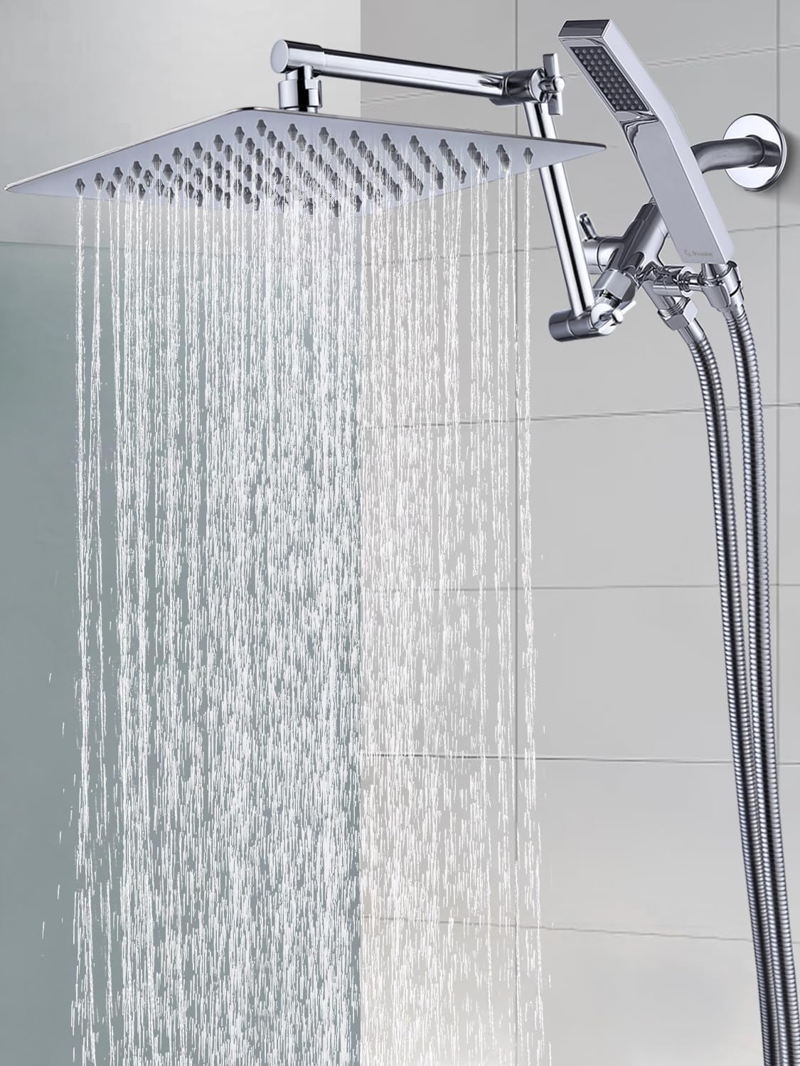G-Promise chrome-shine finish resists wear during routine bathroom cleaning