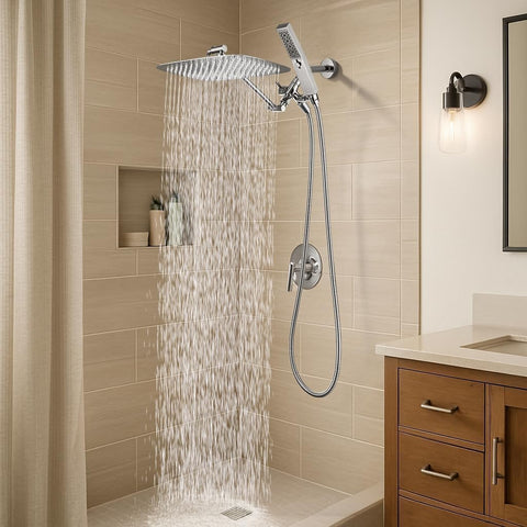 G-Promise chrome finish adds a modern luxury touch to the bathroom.