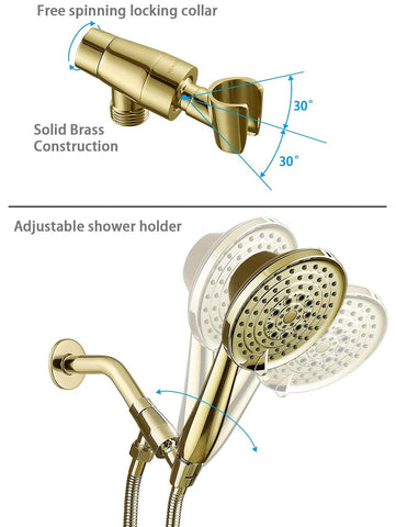 G-Promise detachable handheld shower head for flexible use and cleaning.
