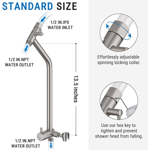 G-Promise compatible with handheld and fixed shower heads for flexible use