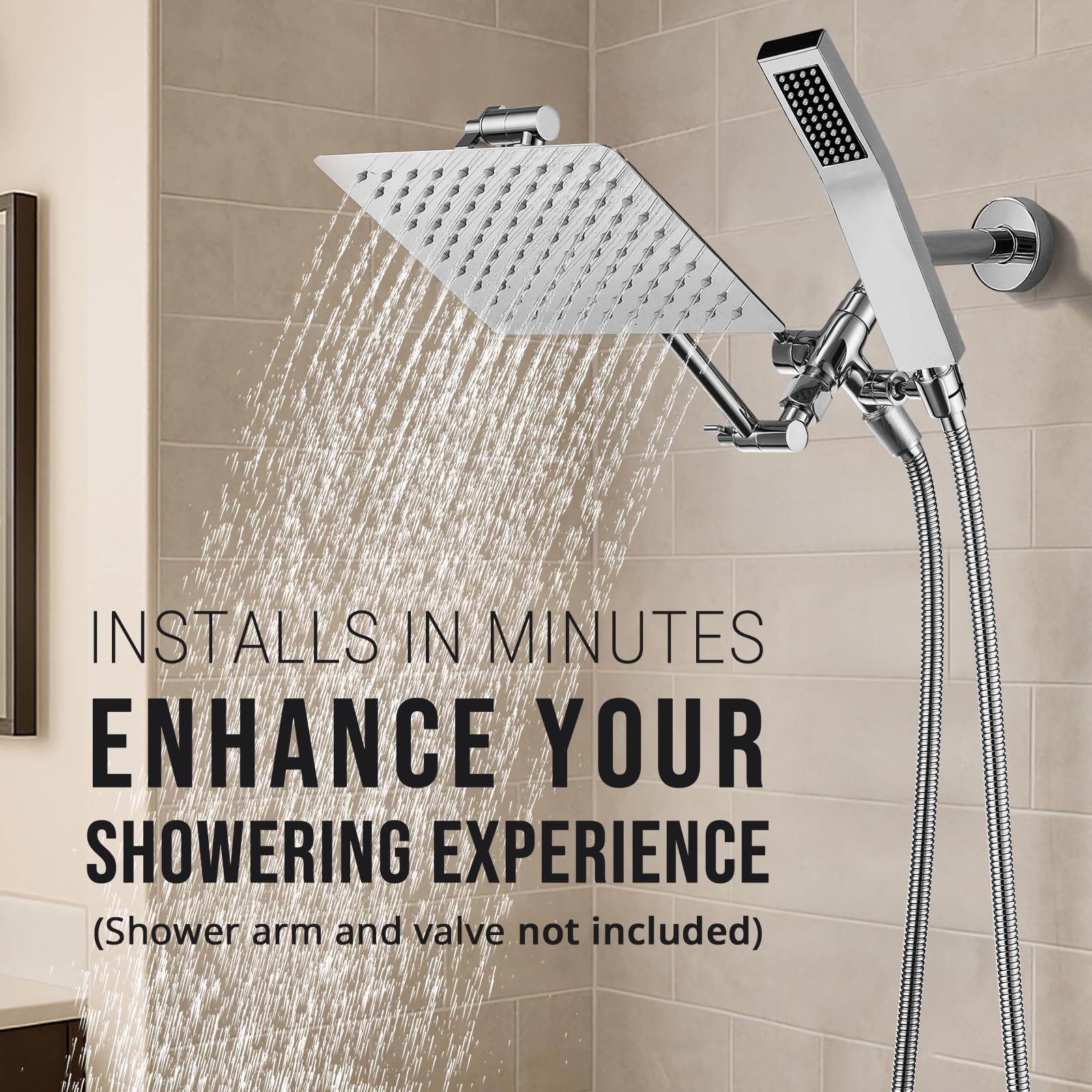 G-Promise handheld shower wand offering flexible cleaning and rinsing.