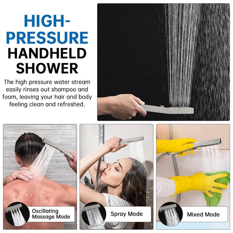 G-Promise handheld shower wand for flexible cleaning and targeted rinsing