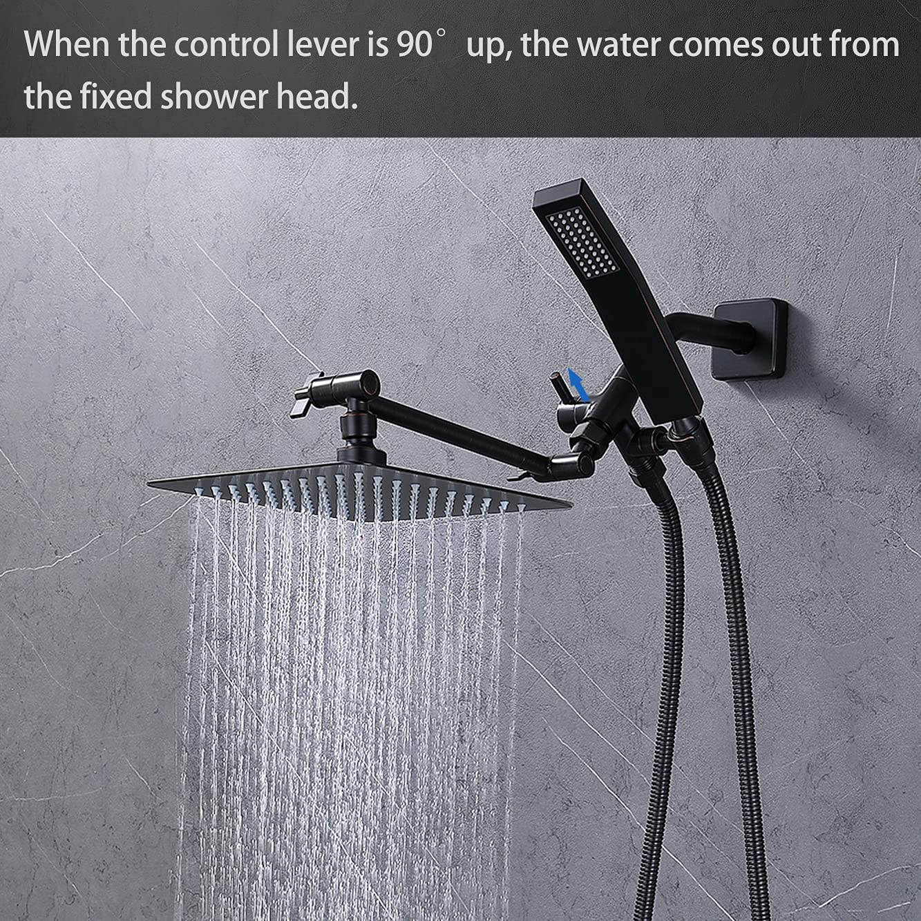 G-Promise handheld showerhead holder keeps showerhead within reach