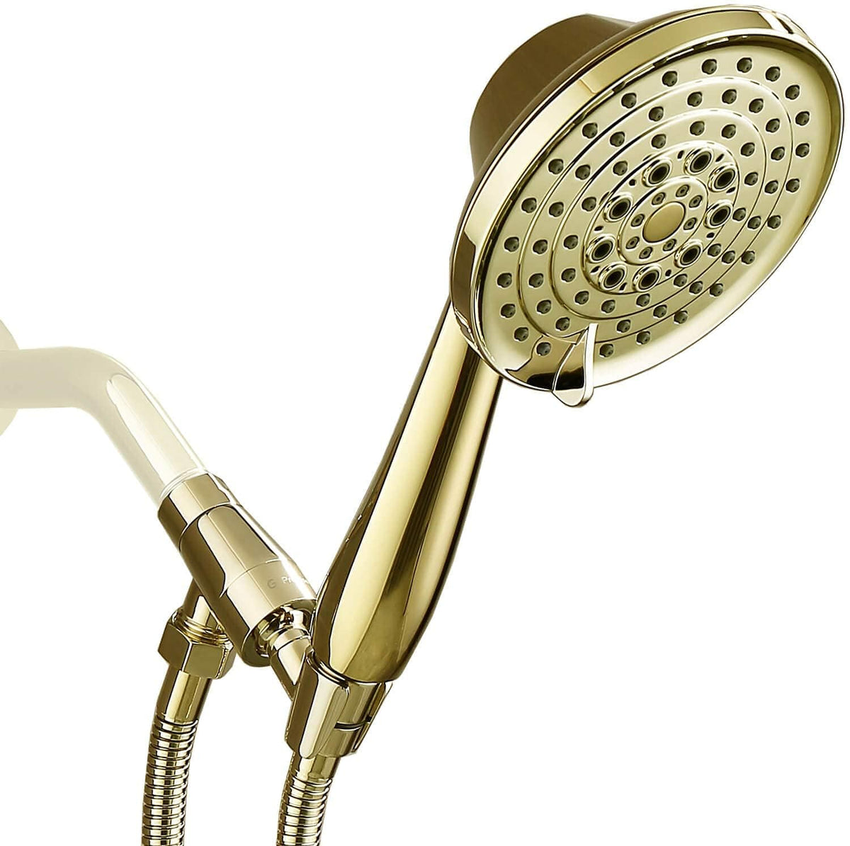 G-Promise high-pressure showerhead face for wide coverage and powerful rinse.