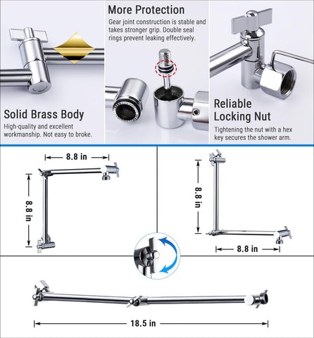G-Promise locking collar ensures secure positioning during use.