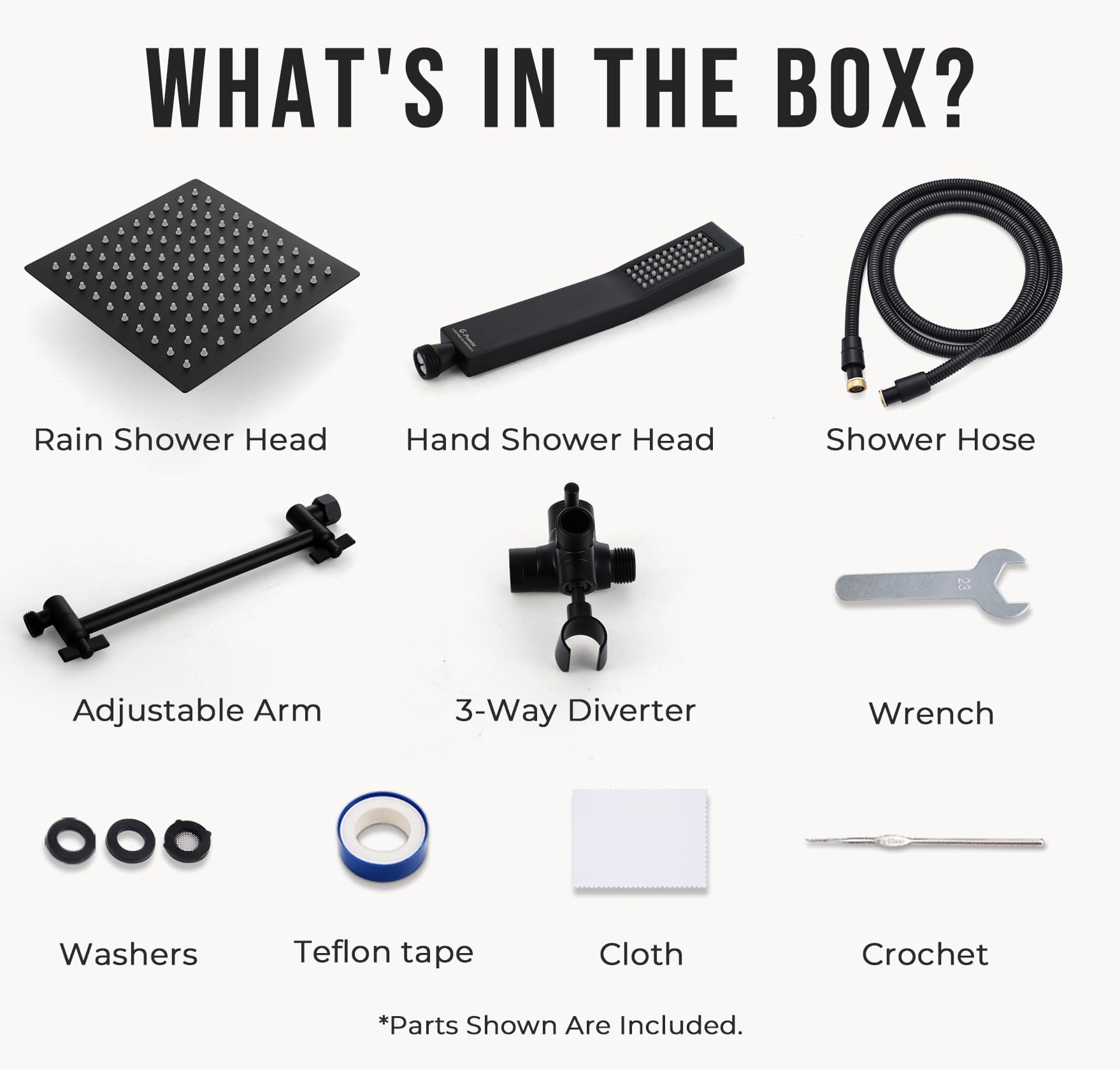 G-Promise complete shower kit with diverter and accessories for quick upgrade