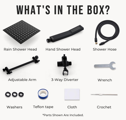 G-Promise complete shower kit with diverter and accessories for quick upgrade
