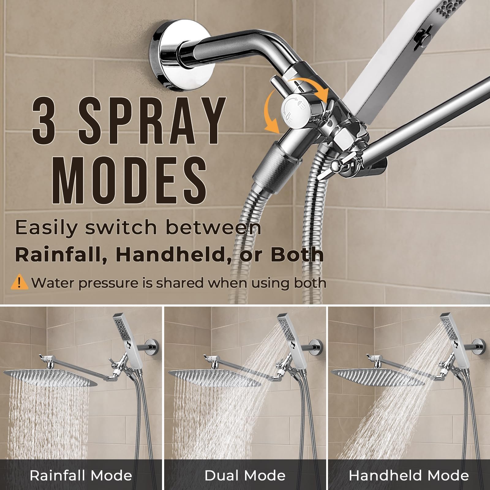 G-Promise metal diverter with bracket demonstrates durable, all-metal control.