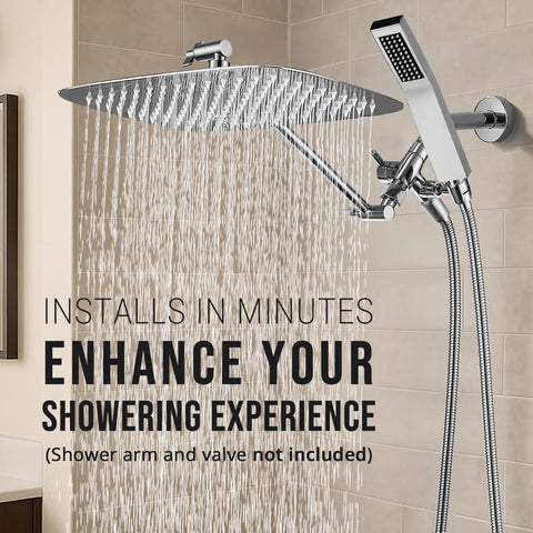 G-Promise metal diverter with built-in bracket for smooth outlet switching.