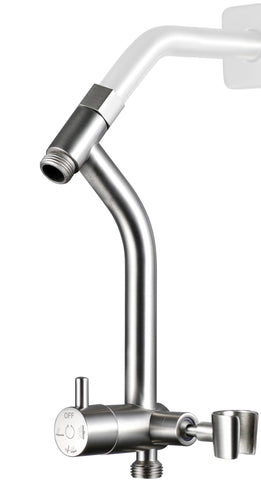 G-Promise metal shower diverter assembly shows durable all-metal construction for long-lasting performance
