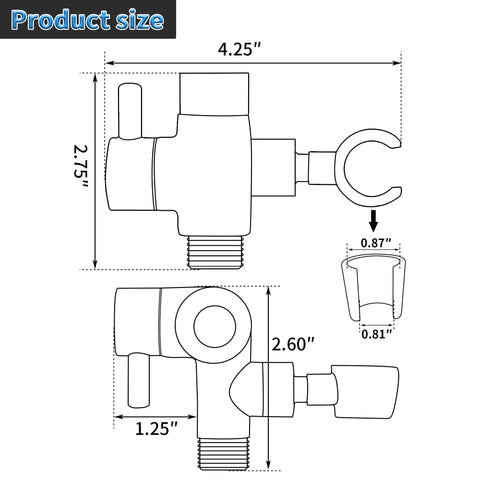 G-Promise rotatable hook allows angle adjustment for comfort