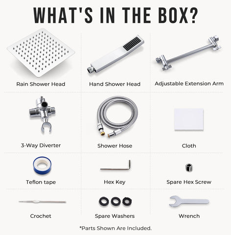G-Promise shower-head and wand accessories kit simplifies setup and installation