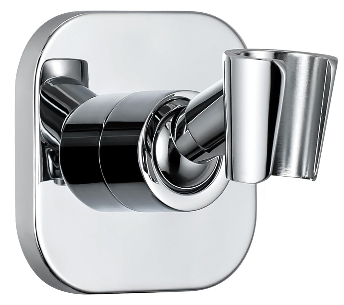 G-Promise chrome shower head holder front view showing durable all-metal construction.