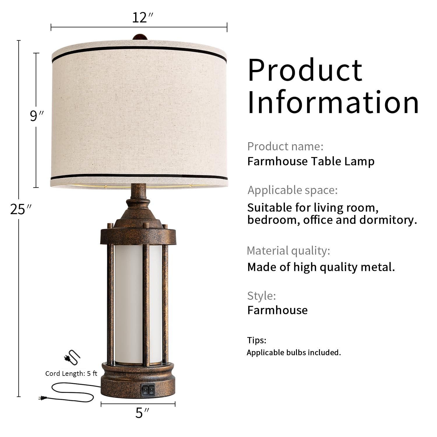 G-SAFAVA bronze finish adds vintage industrial charm to any room.