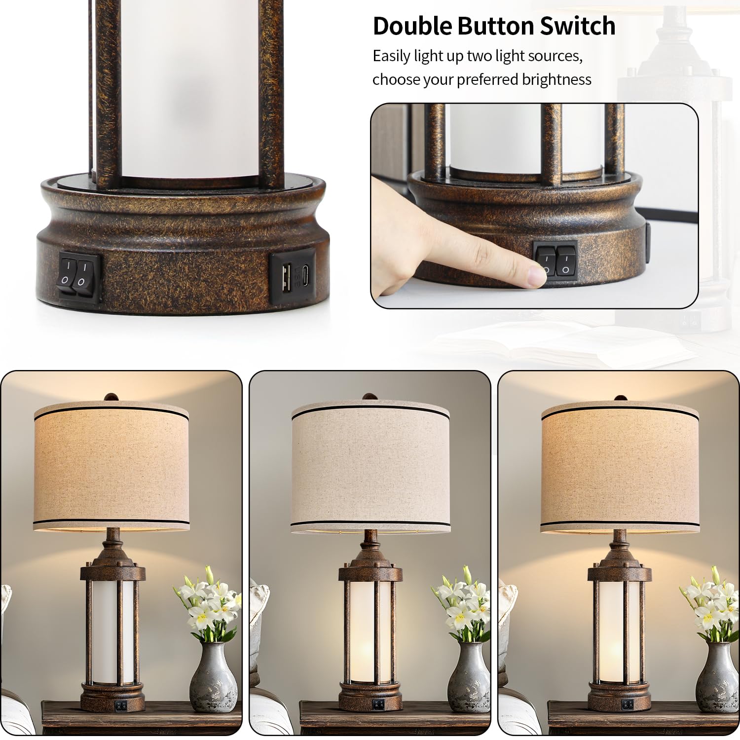 G-SAFAVA frosted glass bottom glow reduces glare for relaxed evenings.