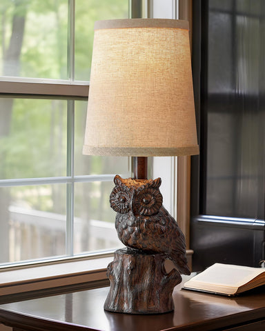 G-SAFAVA charming end-table lamp for a cozy reading nook