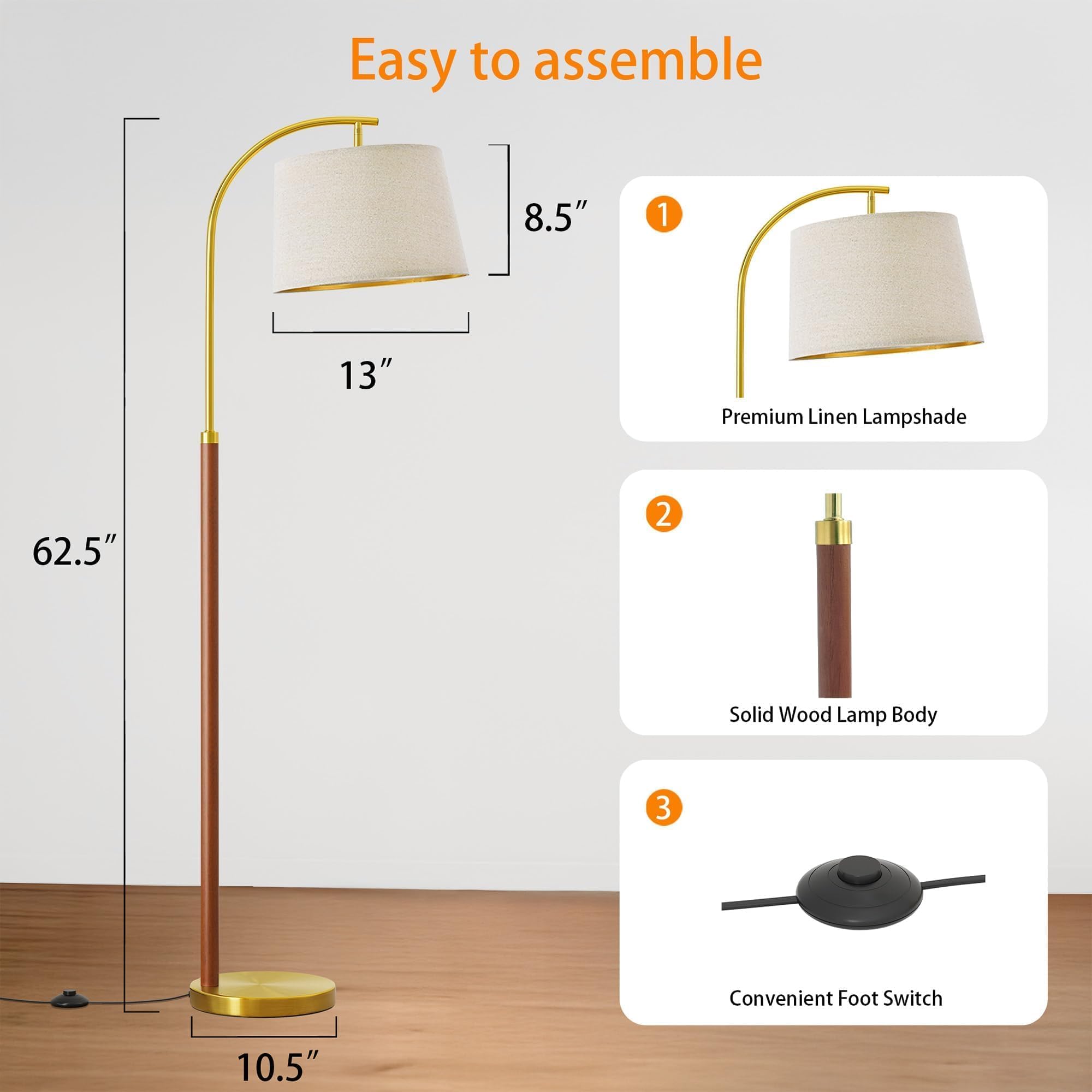 G-SAFAVA living room setup with warm ambient arc light