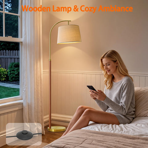 G-SAFAVA minimalist office floor lamp fits compact desks