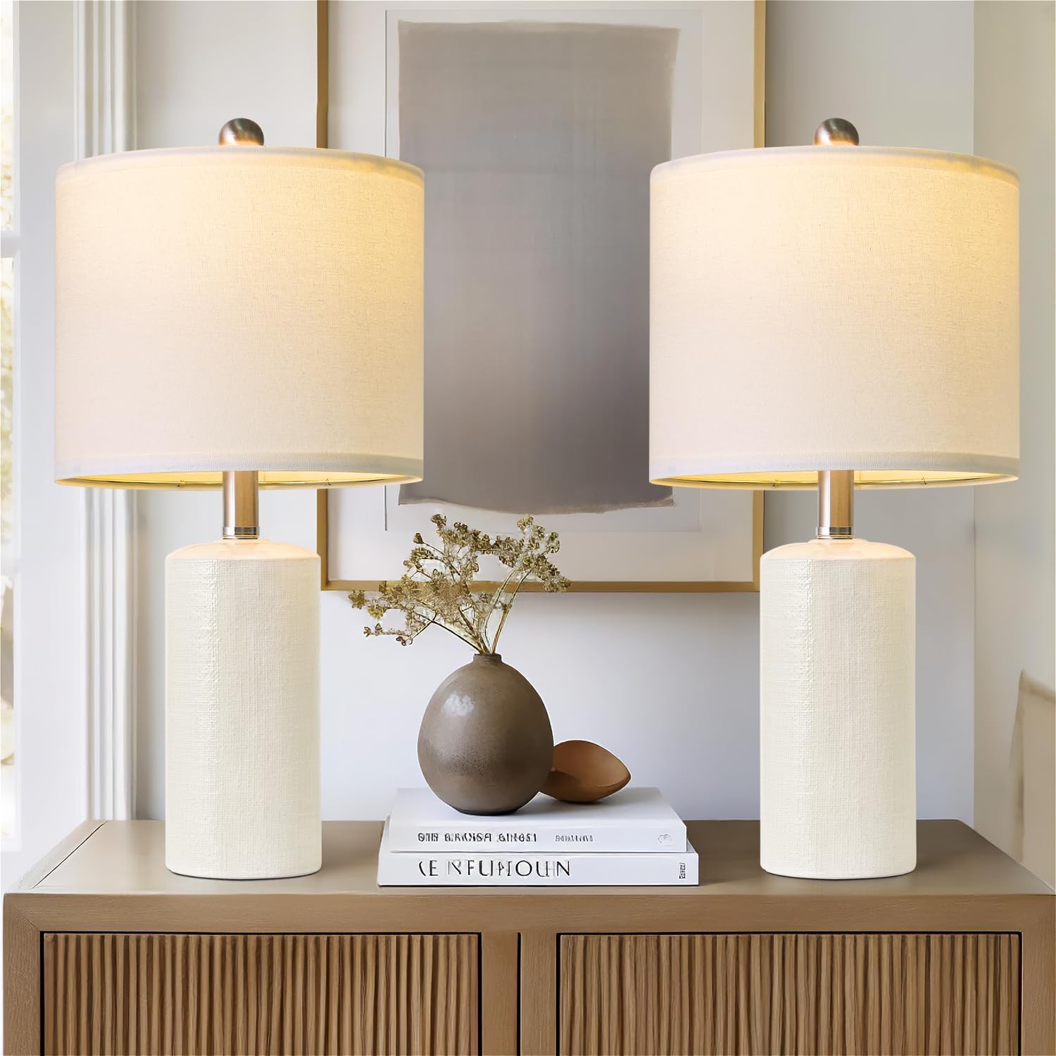 G-SAFAVA two-pack lamps enable easy setup and warm ambience