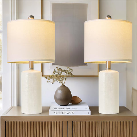G-SAFAVA two-pack lamps enable easy setup and warm ambience