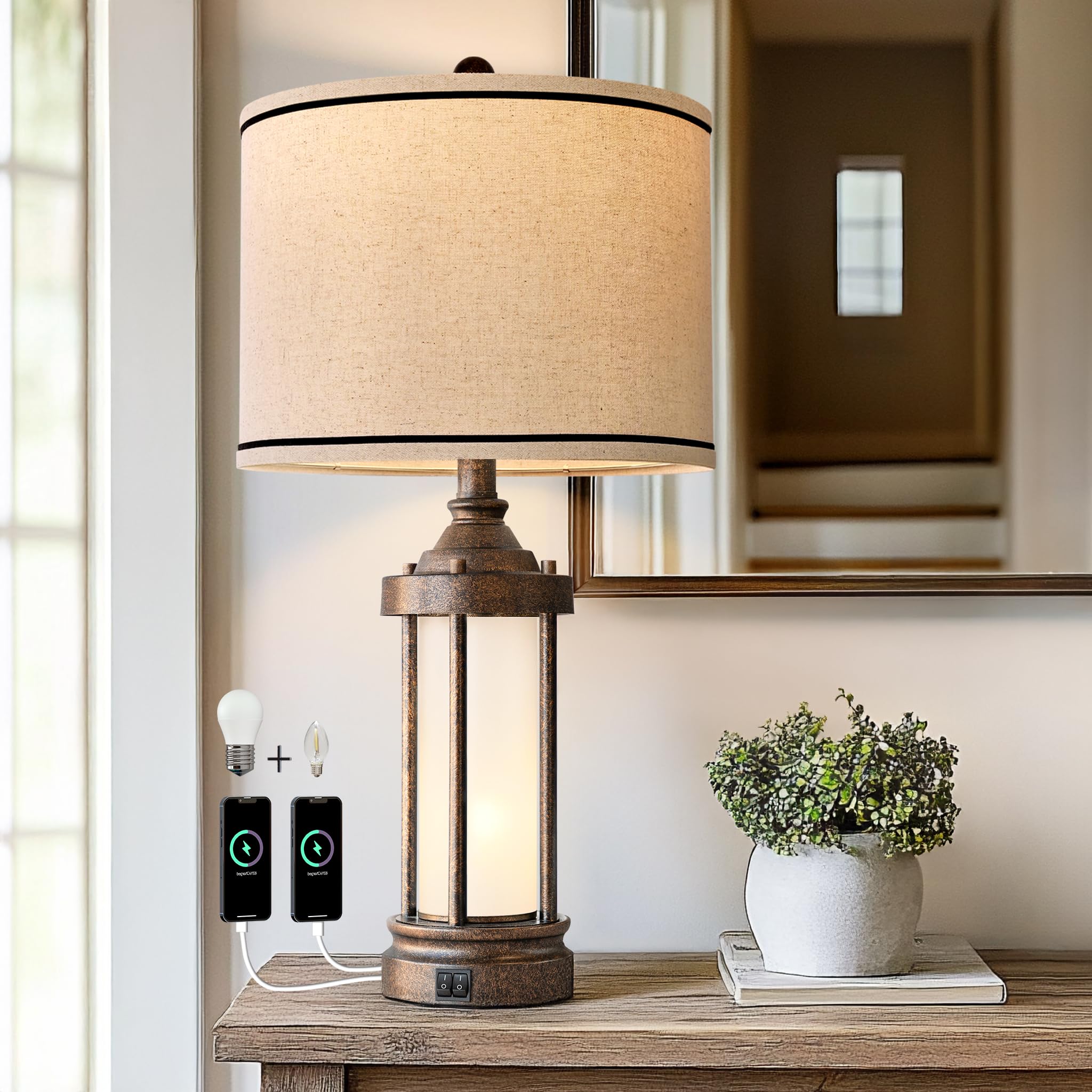 G-SAFAVA compact design saves space on crowded nightstands.