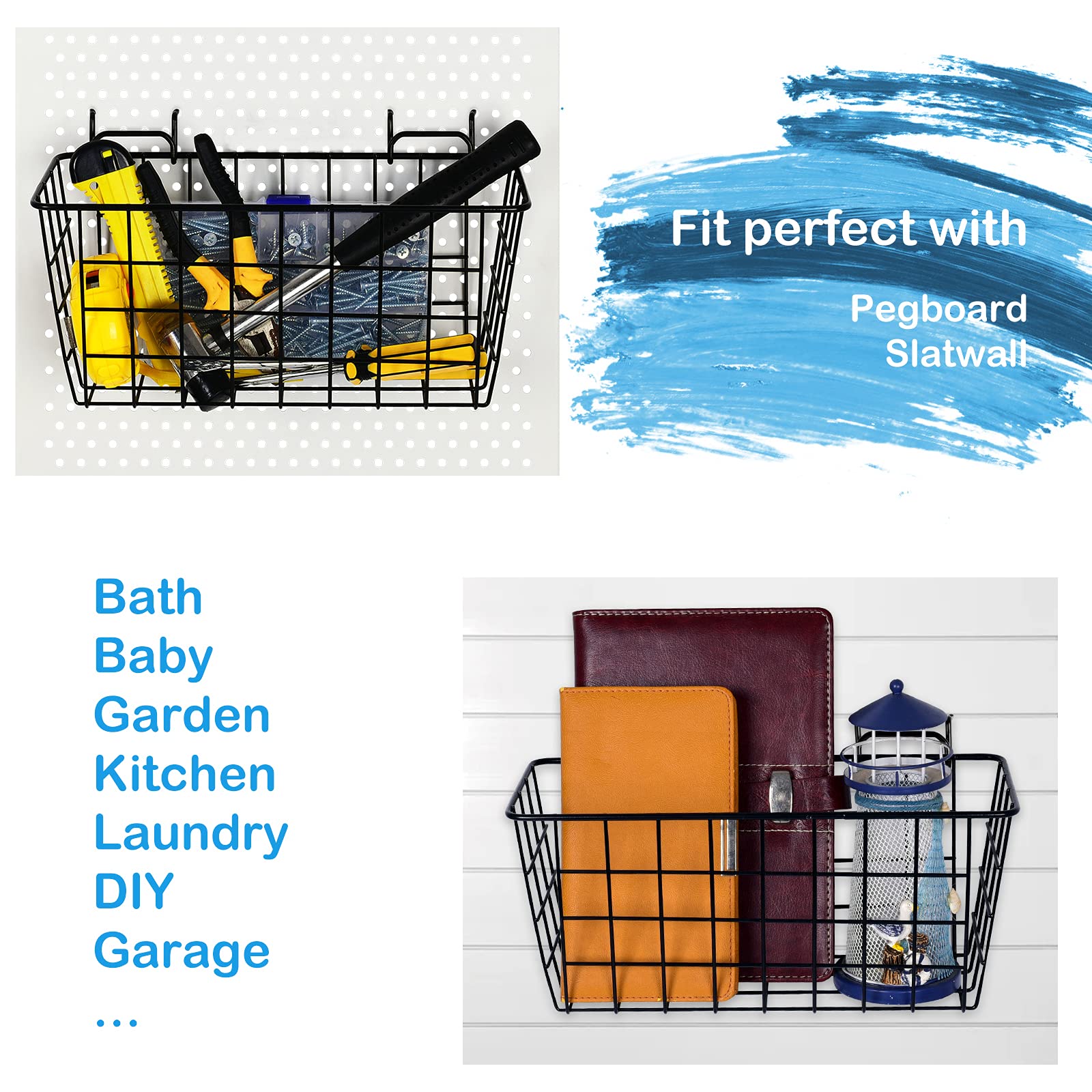 G.CORE chrome finish highlights rugged, long-lasting pegboard storage.