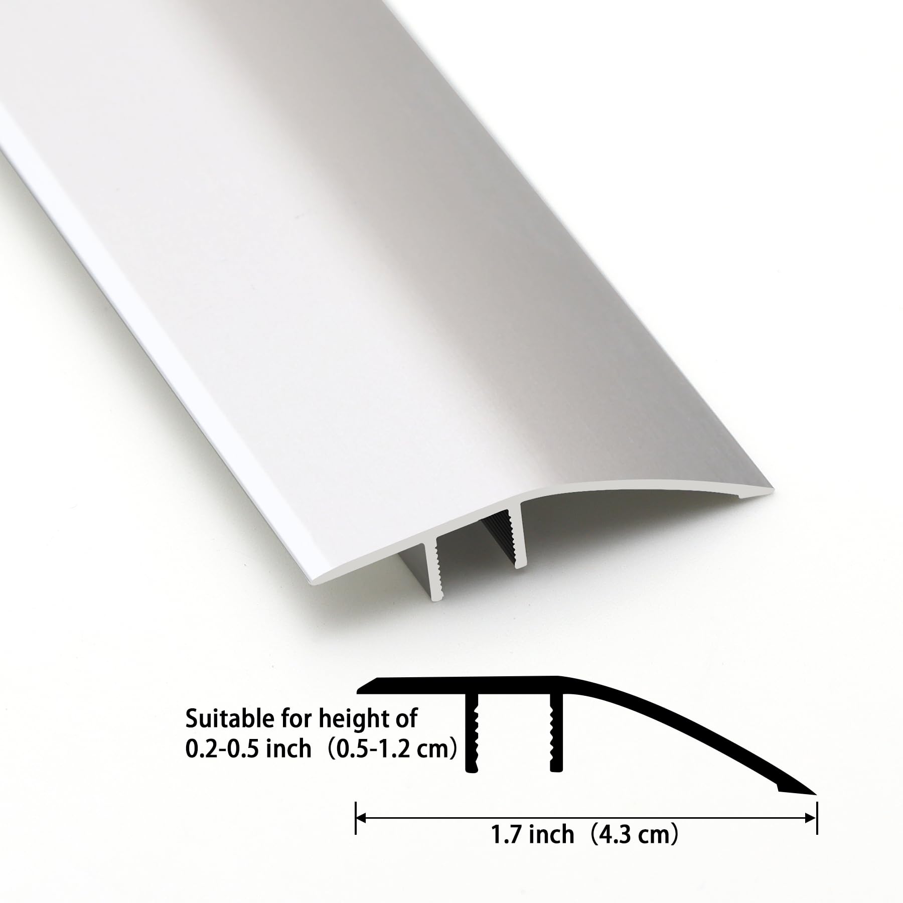 Gaahing edge-protection aluminum strip safeguarding floor edges while blending with décor