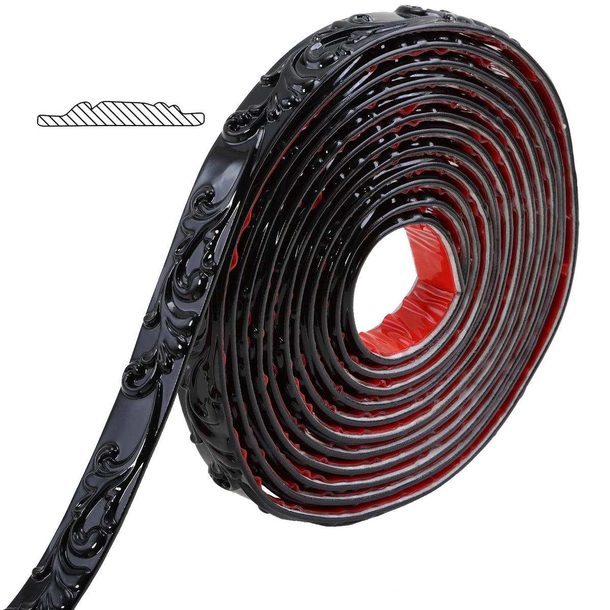Gaahing flexible wall trim, peel-and-stick on a wall edge for quick DIY decor.