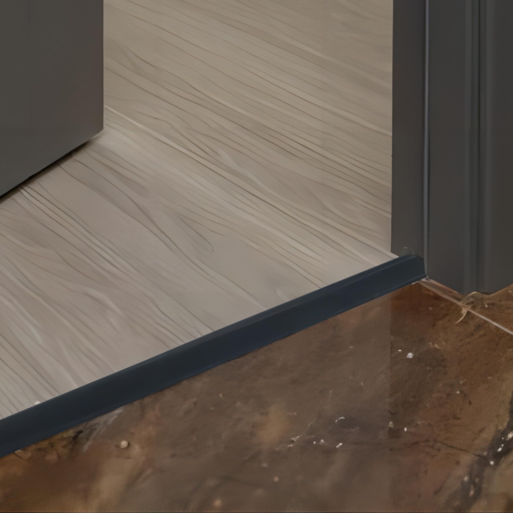 Gaahing threshold strip edge protection prevents floor chipping.