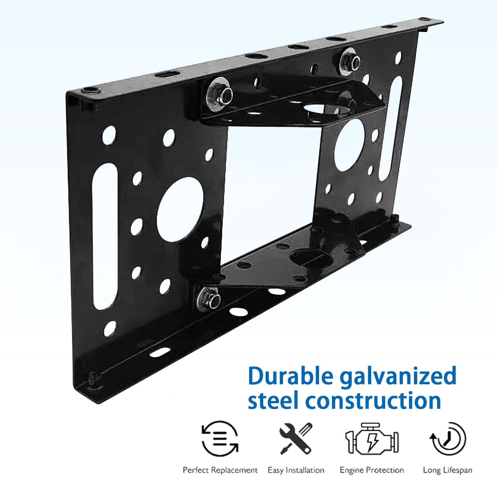 Gababinover adapter plate in galvanized steel delivers durability for long-term outdoor use