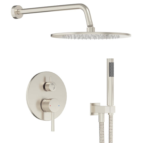 Gabrylly 10-inch rain shower head delivers wide coverage for rejuvenating showers.