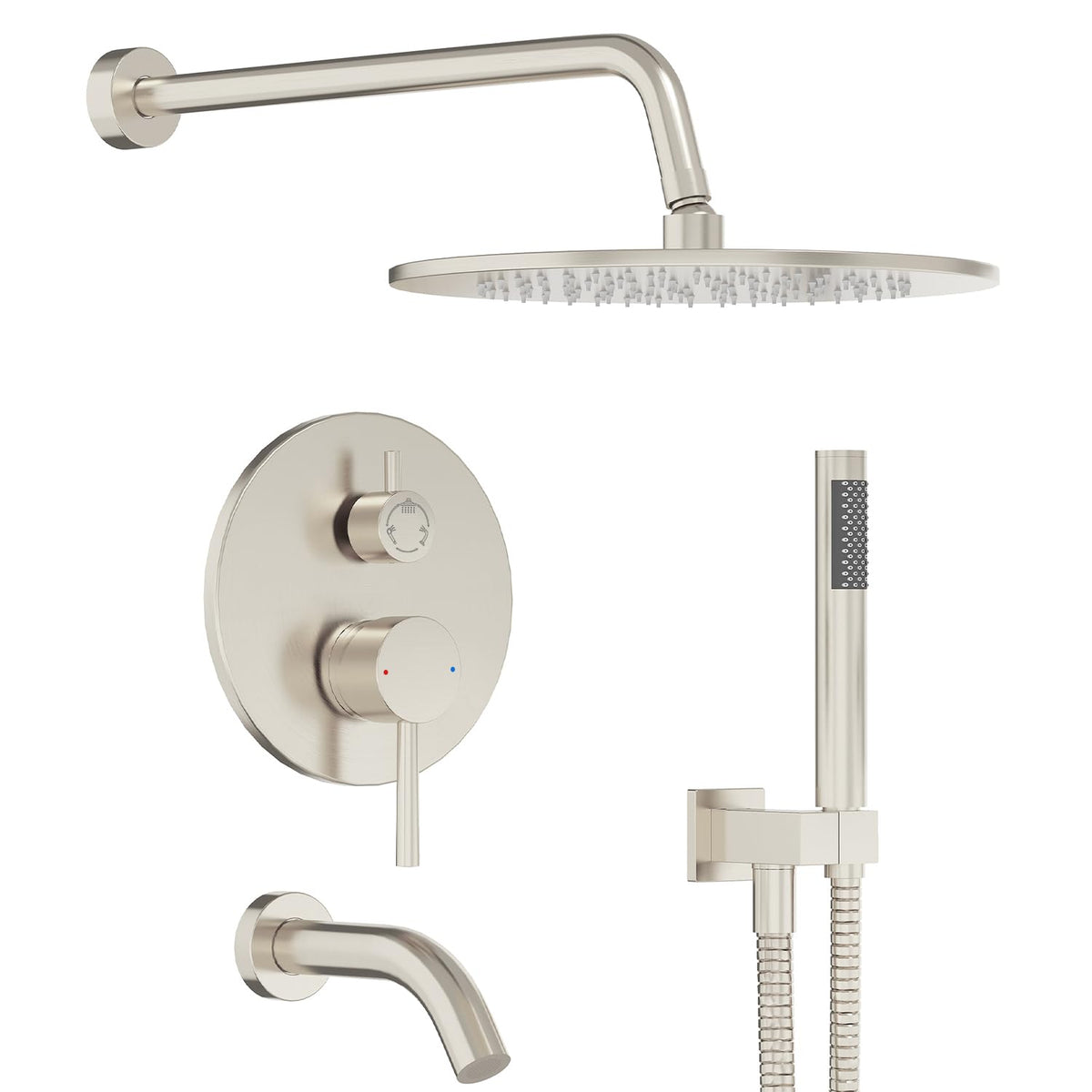 Gabrylly 10-inch rain shower head for wide coverage and strong flow