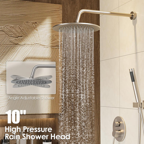 Gabrylly 3-way shower valve with stopper for easy flow control