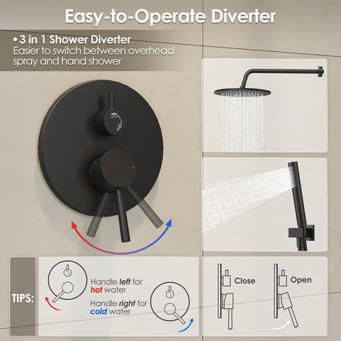 Gabrylly all-metal shower system built to resist rust and corrosion