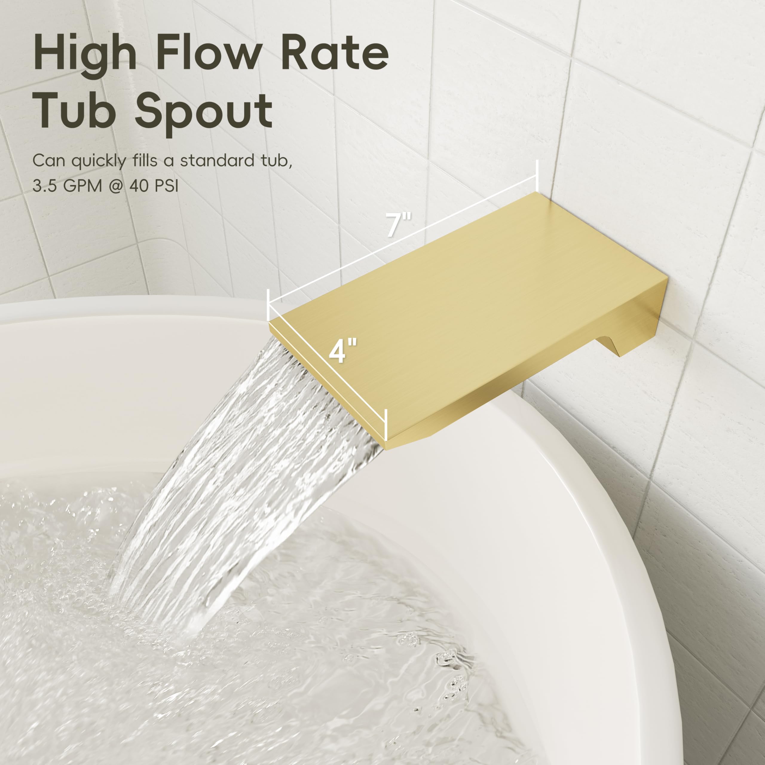 Gabrylly brass valve with 3-way diverter enables easy mode switching.