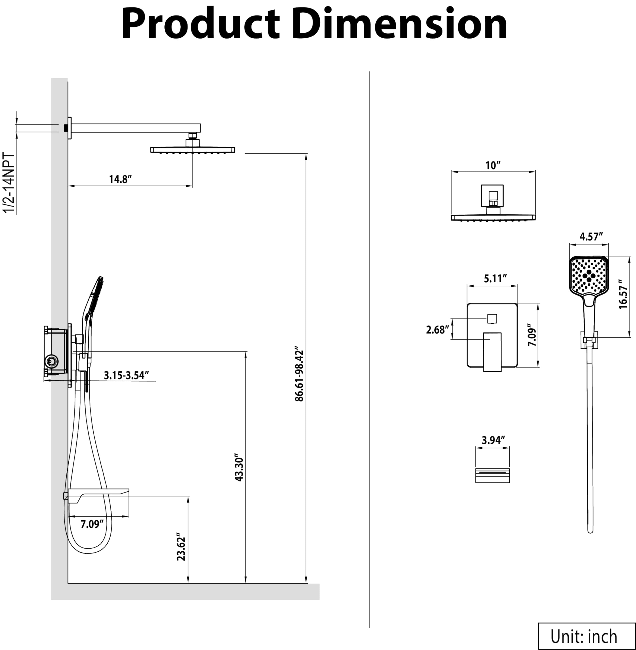 Gabrylly installation guide and fittings for straightforward setup.