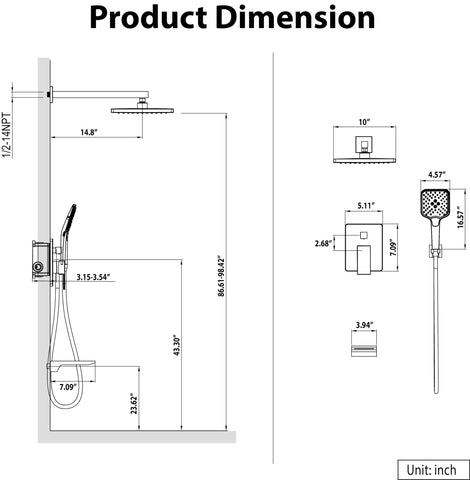 Gabrylly installation guide and fittings for straightforward setup.