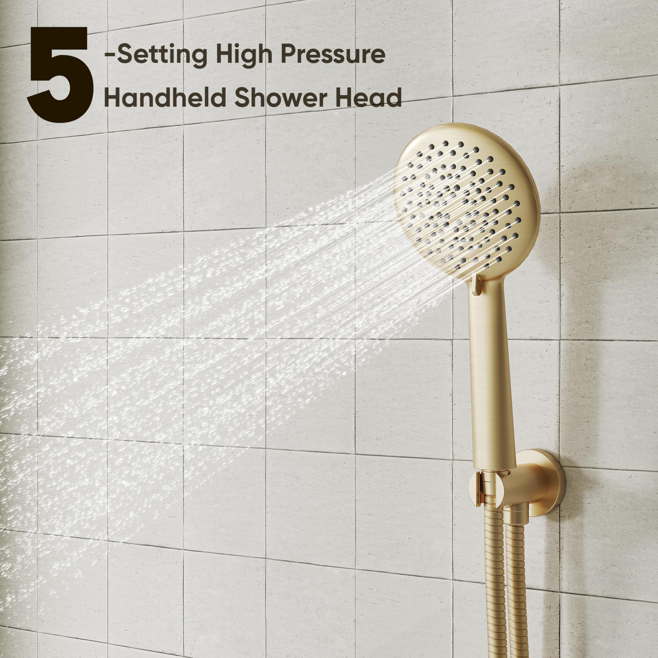 Gabrylly 59-inch shower hose offers flexible movement during showers