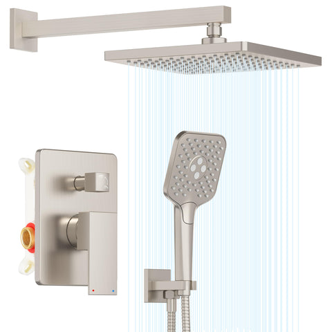Gabrylly 10 inch rain shower head for wide, immersive coverage