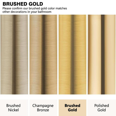 Gabrylly gold handheld shower head with 5-settings for versatile cleansing