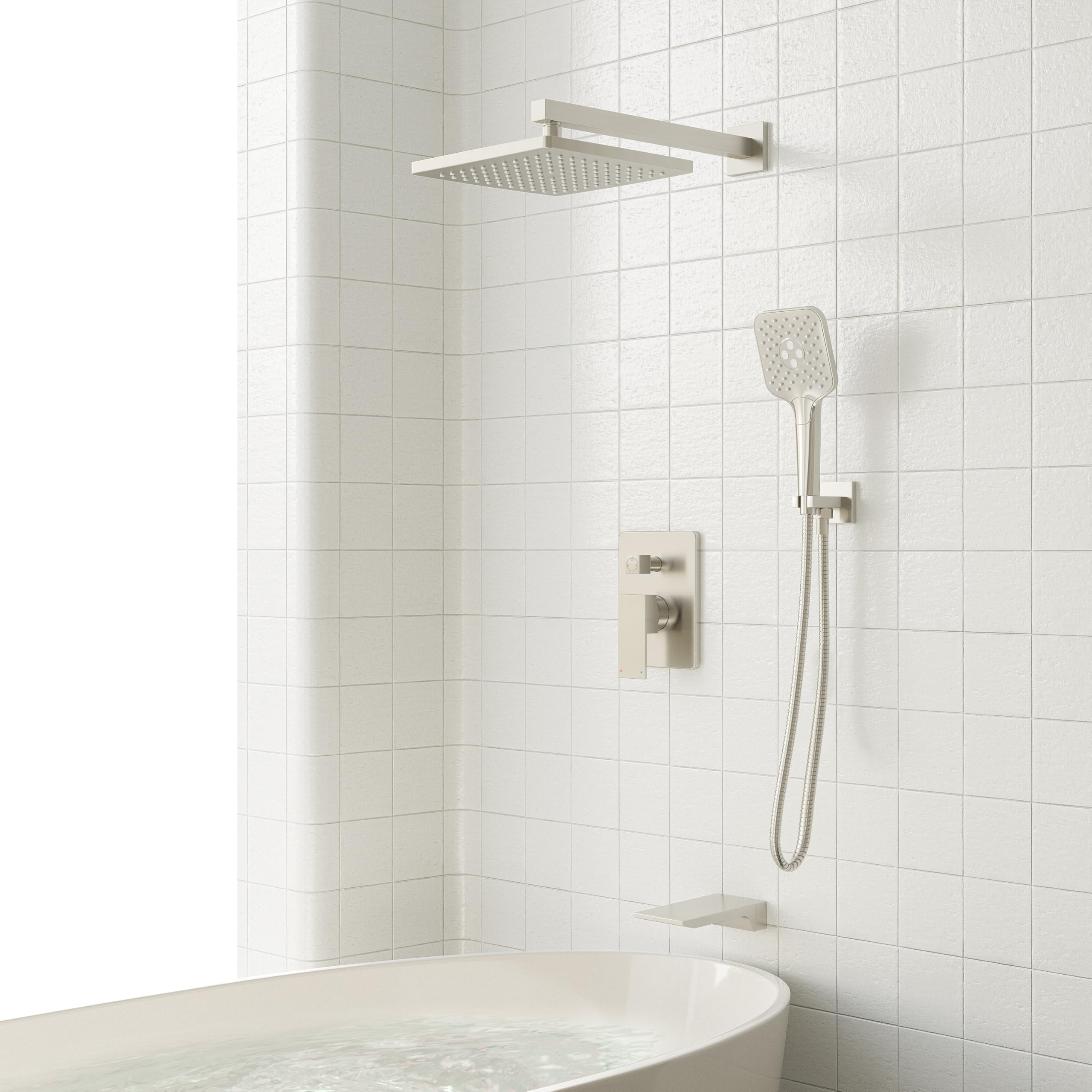 Gabrylly shower system handheld shower with versatile spray options