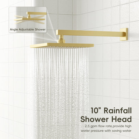 Gabrylly 59-inch stainless steel hose provides flexible, easy-to-maneuver showering.
