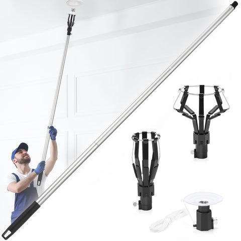 GADFISH 12ft lightbulb changer extended pole for high ceilings