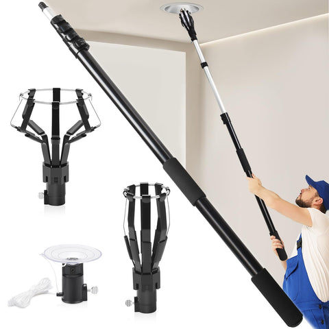 GADFISH 26ft reach bulb changer extended pole for high ceilings
