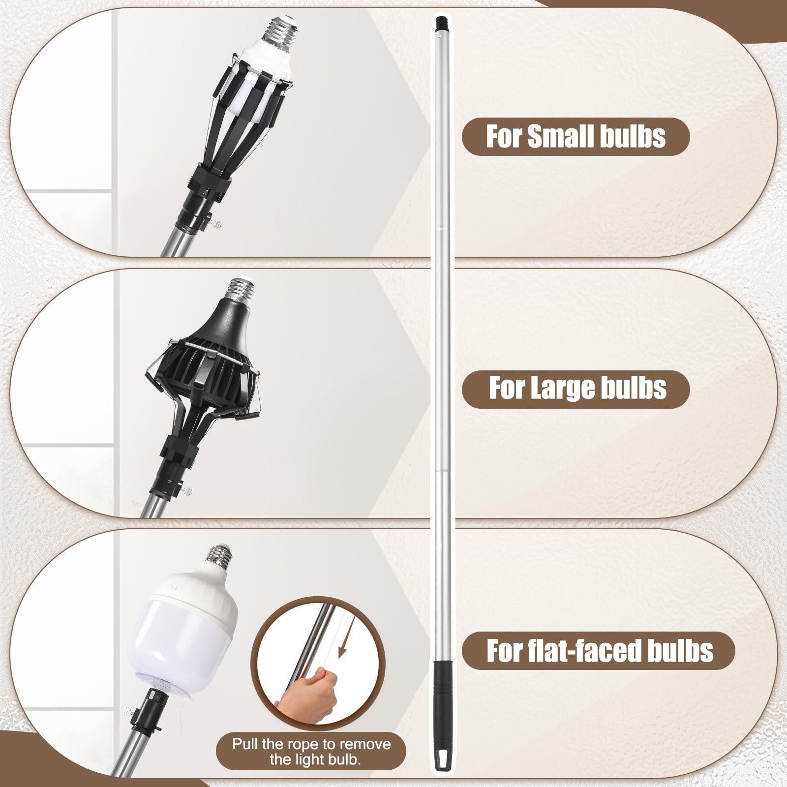 GADFISH adjustable pole extensions for precise reach across fixtures