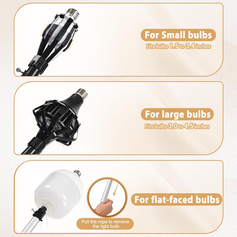 GADFISH aluminum alloy light bulb changer for indoor and outdoor use