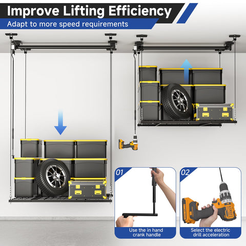 GADFISH storage solution ideal for garage, basement or attic organization.