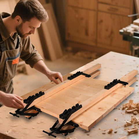 GADFISH clamps ideal for bonding tabletops, shelves, and laminates