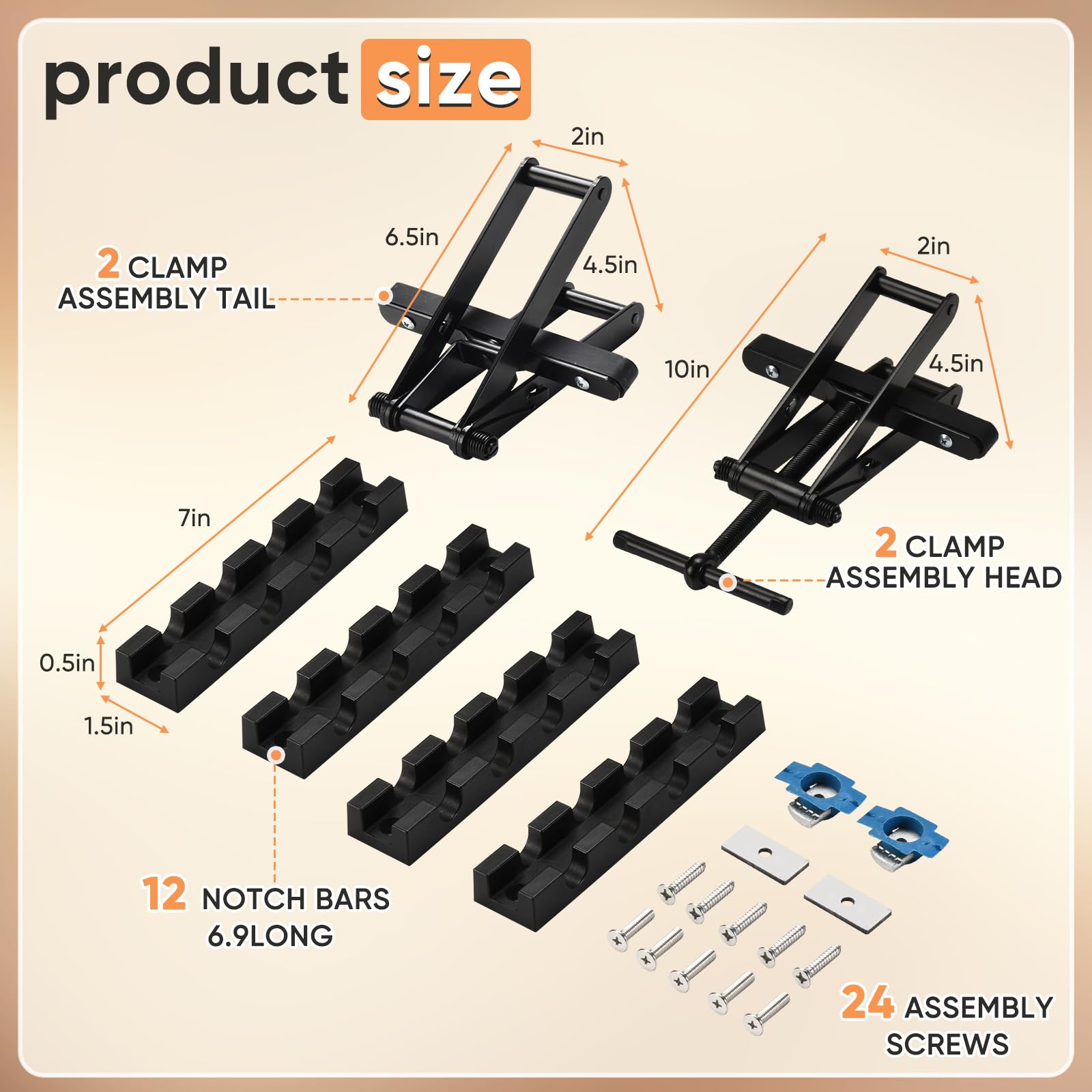 GADFISH clamps with installation options for wood beam mounting
