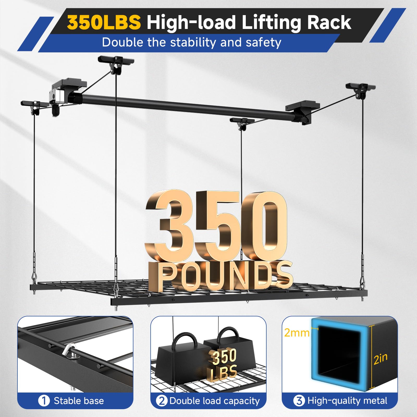 GADFISH smart lift controller with locking latch for secure height hold.